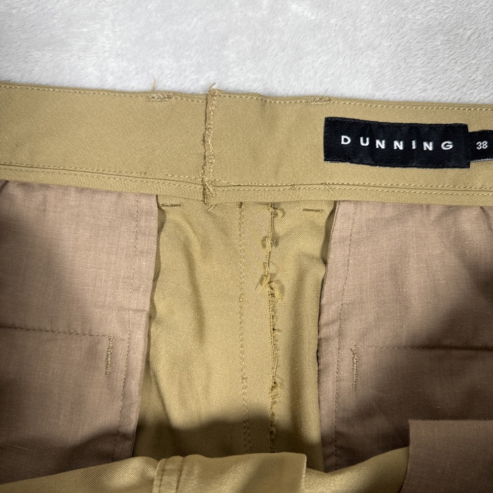 Dunning Everbest Golf Chino Shorts Mens Beige Khaki Flat Front Size 38 *Flaw - Picture 9 of 10